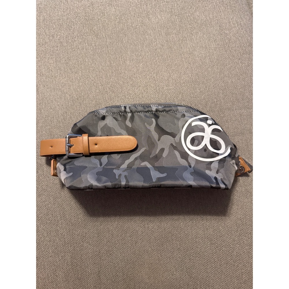 Arbonne Army Camouflage Grey Zippered Pouch Logo